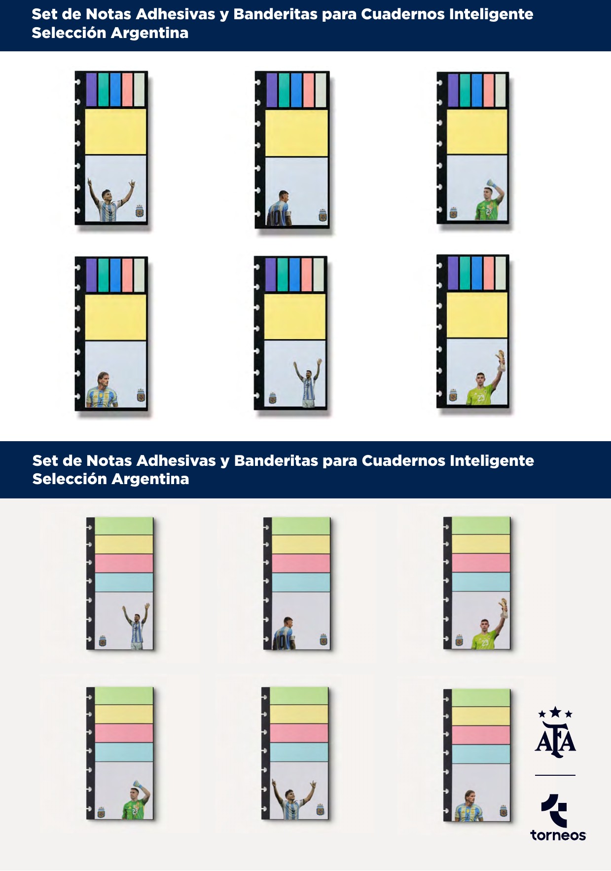 Set de notas adhesivas AFA