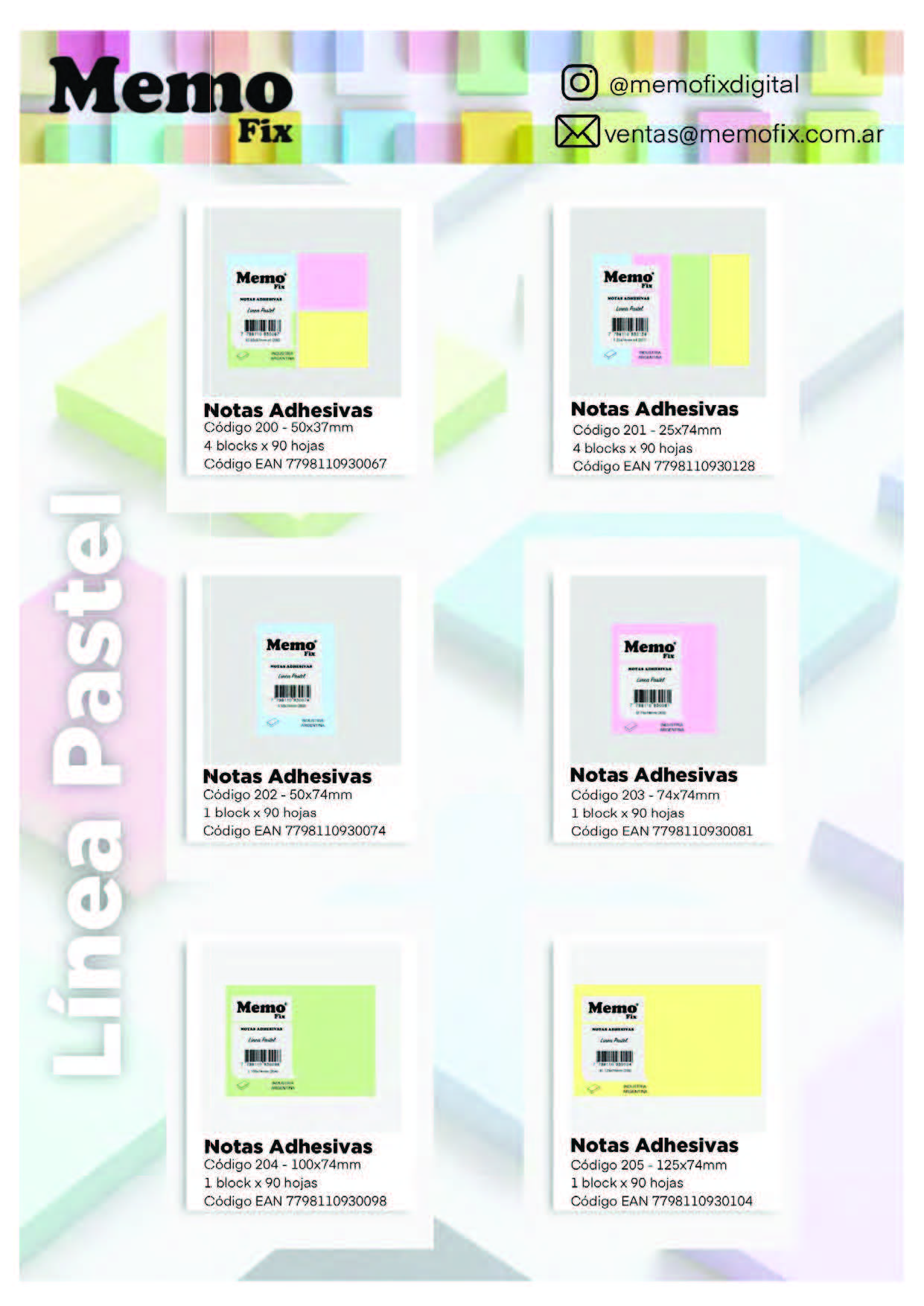 Línea Pastel 1